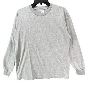 Aritzia Tna T Shirt Womens XS Gray Pullover Long Sleeve Relaxed Casual Comfort